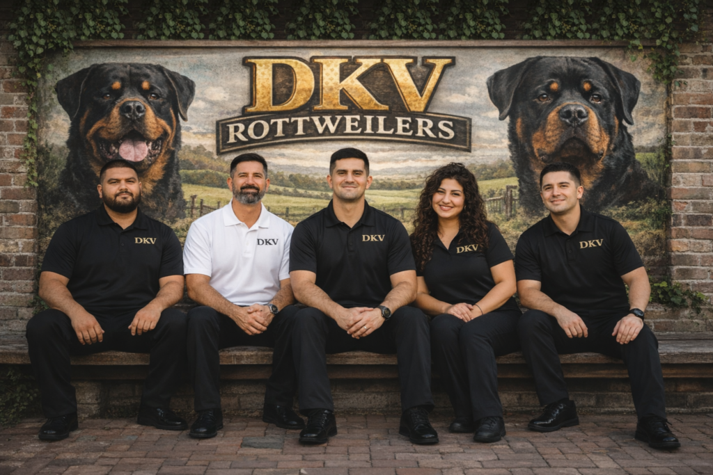 Best Rottweilers - DKV Rottweilers - German Rottweiler Puppies For Sale - DKV Rottweilers Reviews - DKV Family Team 1 Angel Gutierrez breeder trainer and the heart of DKV handles all Rottweiler care dog training and customer interviews the strength of our program is also supported by his dedicated family