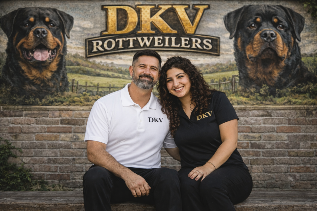 The DKV Rottweiler brand is recognized and respected worldwide for elite quality professionalism and integrity in Rottweiler breeding
