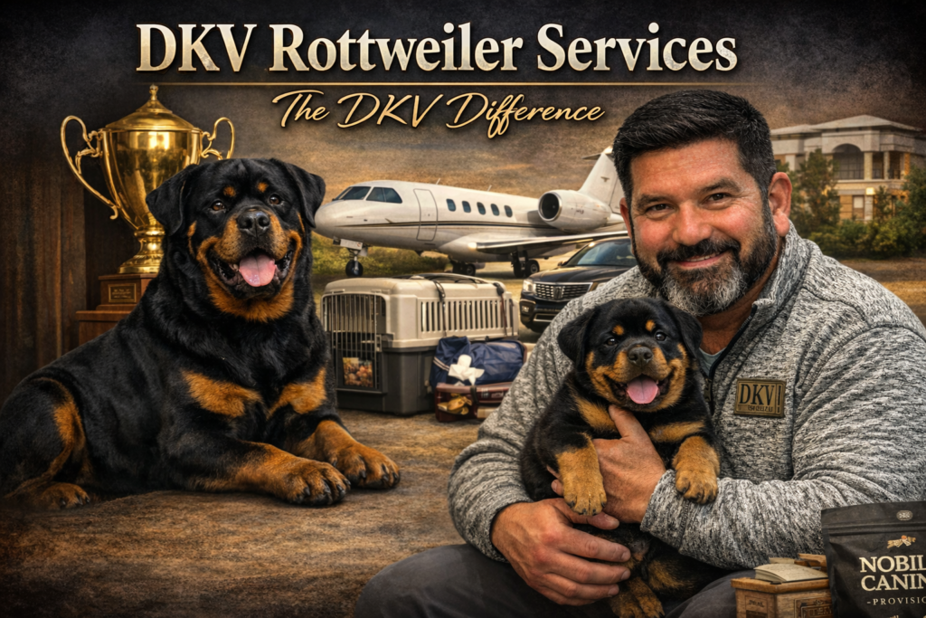 Our many services empower our DKV Rottweiler brand